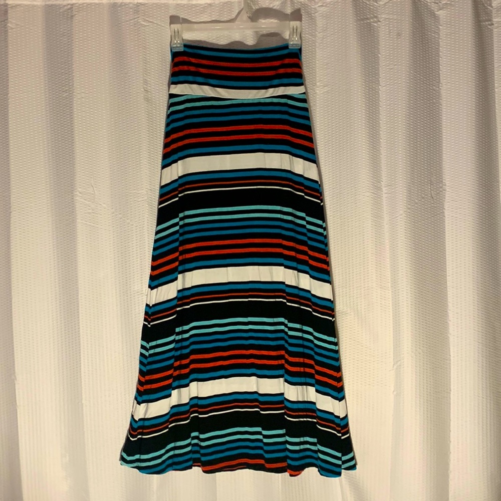 Multicolored Striped Skirt
